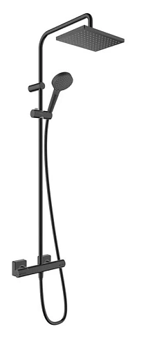 Душевая стойка Hansgrohe Vernis Shape матовая черная - фото 2
