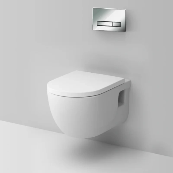 Унитаз с инсталляцией Am.Pm Like с сиденьем микролифт и клавишей IS30251.801701 (детальная фотография), с инсталляцией