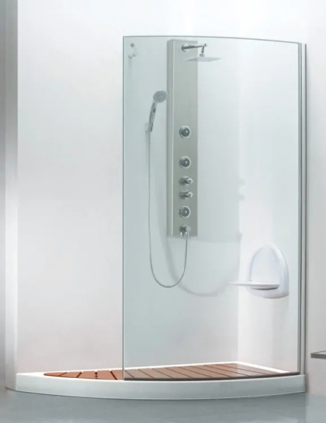 Душевой уголок Wasserfalle W-457 (детальная фотография), хром