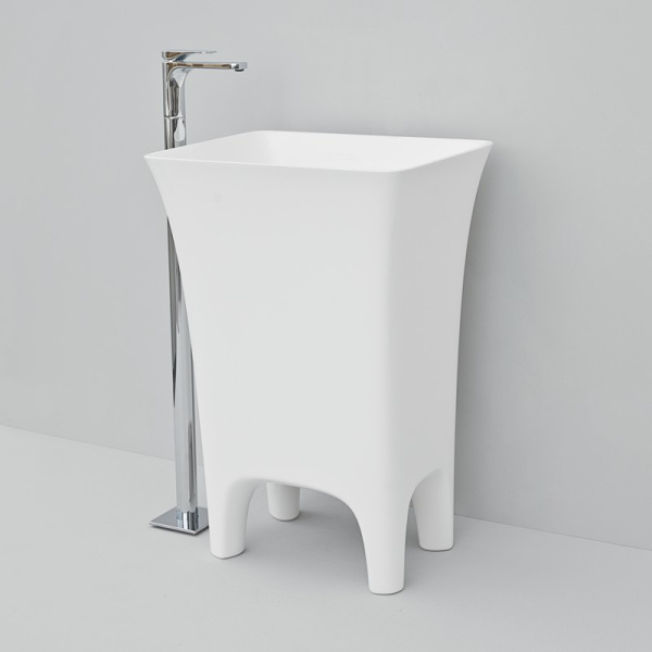 Раковина напольная ArtCeram Cow свободностоящая CWL004 01 00 bi (детальная фотография), из санфарфора