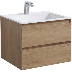 Тумба под раковину подвесная Vincea Luka 59,2 см N.Oak