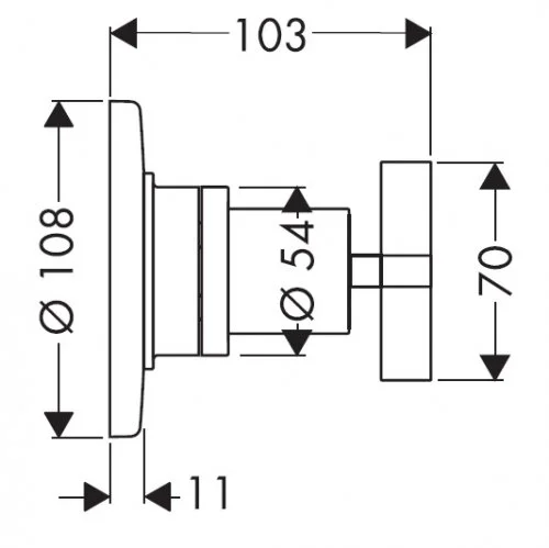 Запорный вентиль Axor Citterio 39925000 (детальная фотография), по запросу