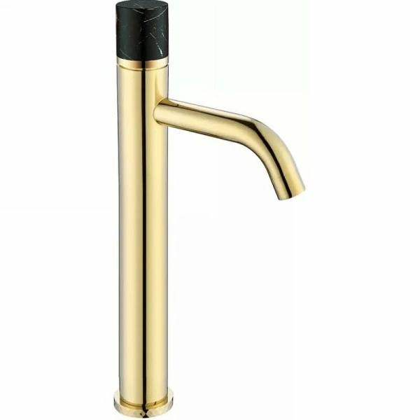 Смеситель для раковины Boheme Stick золото/черный мрамор 122-G-MR-BLACK (детальная фотография)