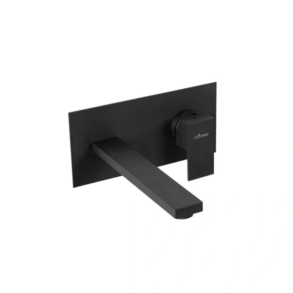 Смеситель для раковины Cezares Unika чёрный матовый UNIKA-BLI1-NOP (детальная фотография)
