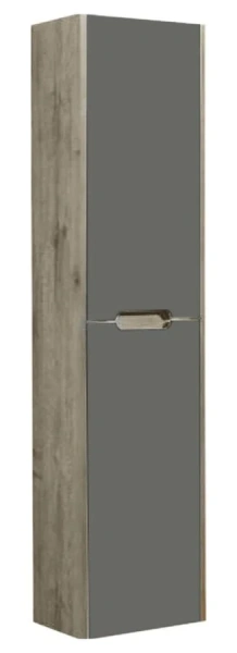 Шкаф-пенал подвесной Акватон Оливия 40 см грей/дуб ойстер 1A254603OLUG0 (детальная фотография)