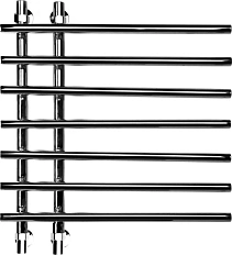 Полотенцесушитель водяной Ника Bamboo 60x70 см хром