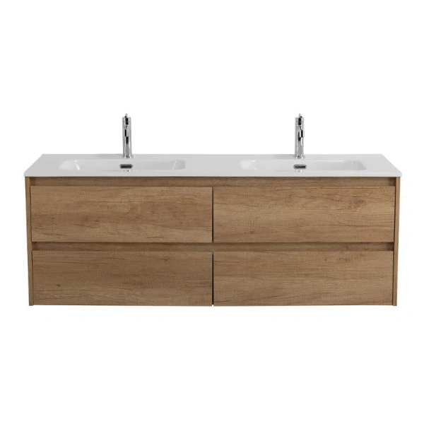 Тумба под раковину подвесная BelBagno Kraft 140 см rovere nebrasca nature KRAFT-1400-4C-SO-2-RNN (детальная фотография)