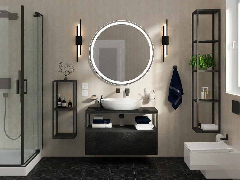 База под металлический каркас подвесная Cezares Cadro 100 см черная CADRO-100-1C-SO-NR-BLUM (детальная фотография), нет в наличии index_1