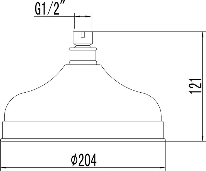 Верхний душ Lemark хром LM8989C (детальная фотография), верхние души