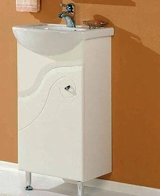 Тумба под раковину напольная Акватон Колибри 45 см левая 1A065201KO01L (детальная фотография), современная, hi-tech