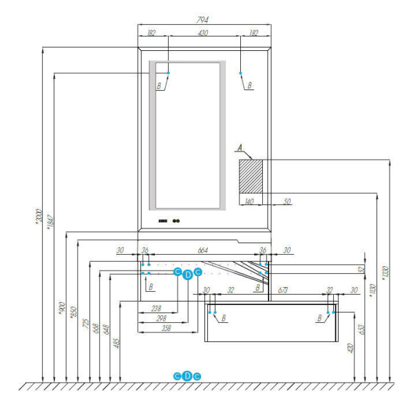 Схема (детальная фотография), белая