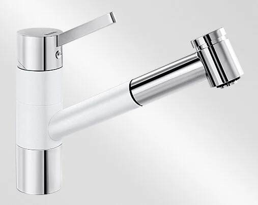 Смеситель для кухни белый Blanco Tivo-S 517613 (детальная фотография), белые