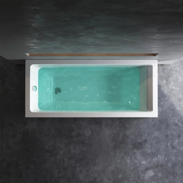 Ванна акриловая Am.Pm Gem 160x70 белая W93A-160-070W-A (детальная фотография), без гидромассажа, большие