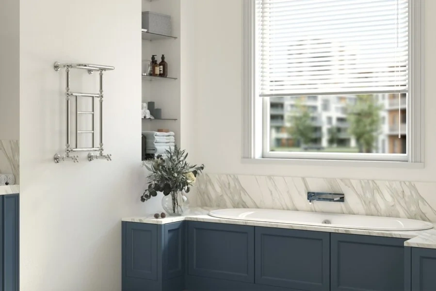 Полотенцесушитель водяной Сунержа Ренессанс 40х66 см без покрытия 00-0282-6640 (детальная фотография), хром