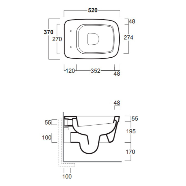 Схема (детальная фотография), недорогие, сиденье с микролифтом , с антивсплеском