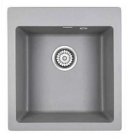 Мойка для кухни Paulmark Zemar 46 см кварцевая, серый металлик