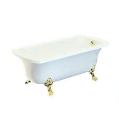 Ванна из искусственного камня Migliore Olivia 174х80 см фурнитура золото