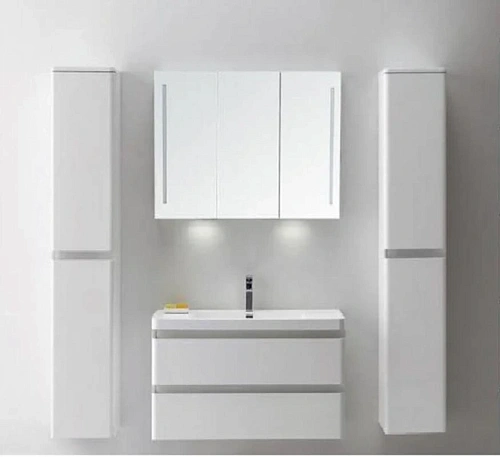 Тумба под раковину подвесная BelBagno Energia-N 90 см bianco lucido - фото 1