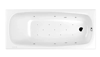 Ванна гидромассажная Whitecross Layla Relax, 180 х 80 см, увеличенная толщина акрила, усиленная армировка, белый/хром, 0102.180080.100.RELAX.CR