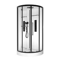 Душевая кабина Black&White Galaxy G8021 90x90 см профиль черный