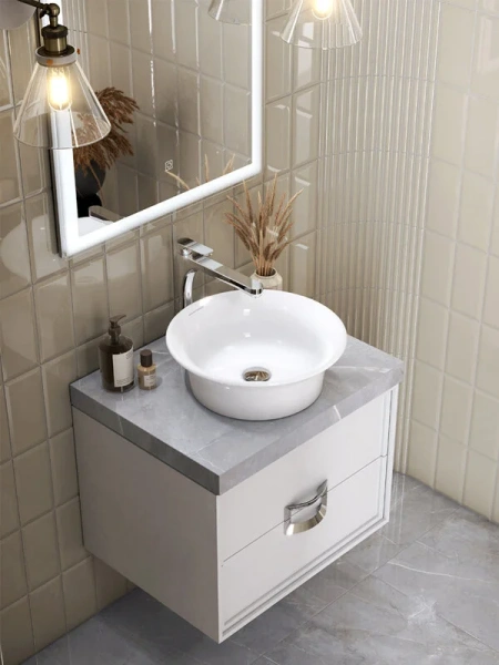 Раковина Kerama Marazzi Canaletto CN.wb.40 см накладная (детальная фотография), накладные (на столешницу), пристенные