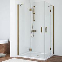 Душевой уголок профиль бронза стекло прозрачное Vegas-glass