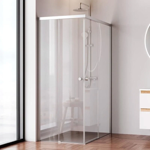 Душевой уголок Am.Pm X-Joy 120x80 см профиль хром, стекло прозрачное W94G-403-12080-MТ (детальная фотография), современные, hi-tech