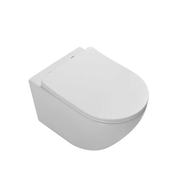 Унитаз подвесной Vincea Globo белый VT1-14T (детальная фотография), современные, hi-tech, круглые