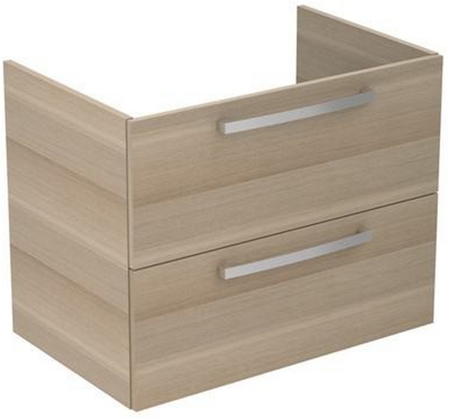 Тумба с раковиной подвесная Ideal Standard Tempo E0537 70 см с 2-мя ящиками (детальная фотография), современная, hi-tech