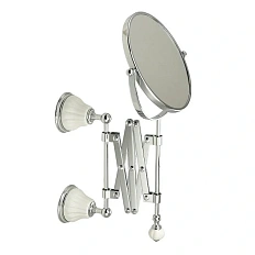 Зеркало Migliore Olivia хром, белая керамика