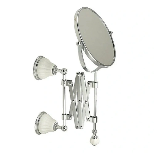 Зеркало Migliore Olivia хром, белая керамика - фото 5