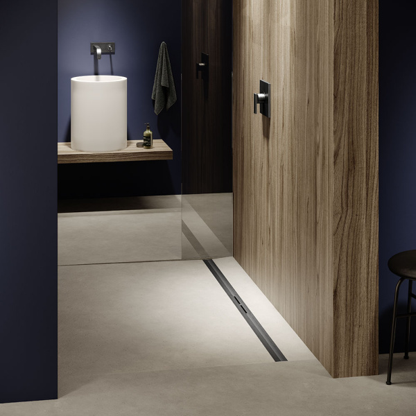 Душевой лоток Tece TECEdrainprofile 90 см черный хром 670901 (детальная фотография), черые