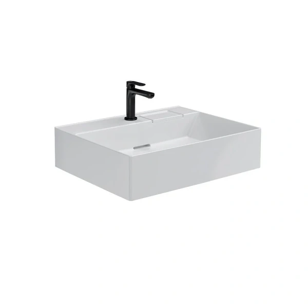 Раковина Kerama Marazzi Logica 60 см с одним отверстием LO.wb.60.1 (детальная фотография), накладные (на столешницу)