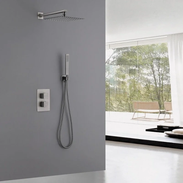 Душевой комплект Abber Daheim никель AF8251NG (детальная фотография), другие