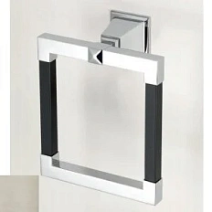 Полотенцедержатель для ванной, цвет никель, Devon&Devon Time Black