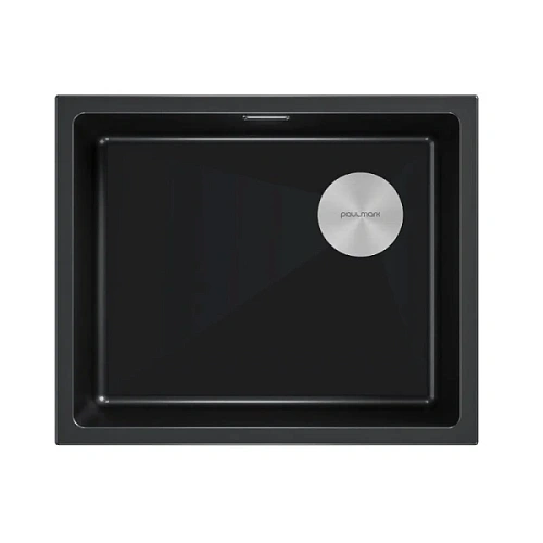 Мойка для кухни Paulmark Lumi 55 см черный металлик - фото 2