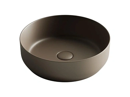 Раковина Ceramica Nova Element 39 см темно-коричневая матовая - фото 5