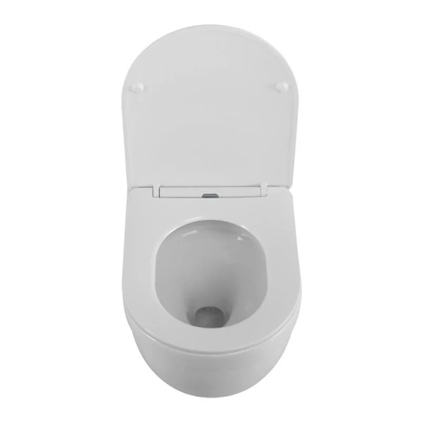 Унитаз подвесной BelBagno Senso-R со смывом Торнадо BB017CH-TOR/SC (детальная фотография), с горизонтальным, прямым выпуском, с прямым выпуском