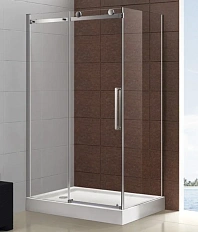 Душевой уголок Cezares Stylus M 140х90 см профиль хром