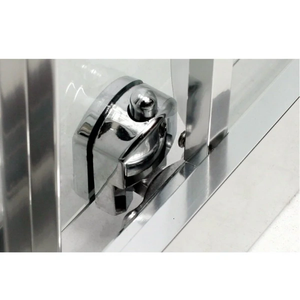 Душевой уголок BelBagno Due 90x90 см стекло прозрачное DUE-A-2-90-C-Cr (детальная фотография), хром