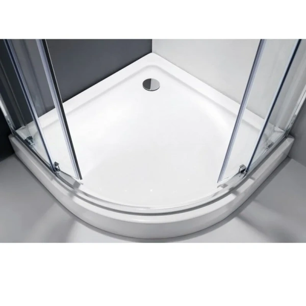 Душевой уголок Cezares Molveno 100x80 см профиль хром стекло прозрачное MOLVENO-RH-2-100/80-C-Cr-IV (детальная фотография), современные, hi-tech