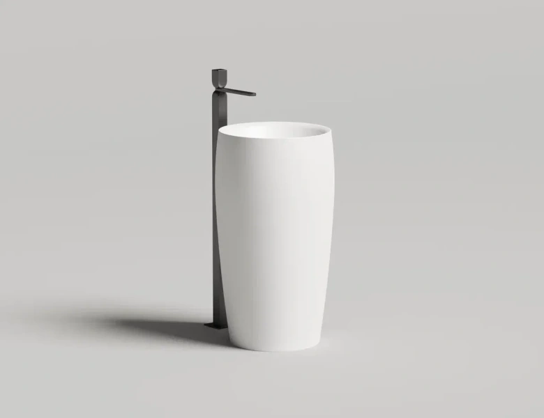 Раковина напольная Salini Alda 03 белая 130311G (детальная фотография), напольные, свободностоящие