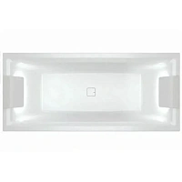 Акриловая ванна Riho Still Square Fall B099035005, 180 x 80 см, место под подголовники с LED-подсветкой с двух сторон, наполнение через перелив, цвет белый