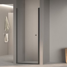 Душевая дверь в нишу RGW Dolphin TN-03-B 70 см профиль черный, стекло прозрачное