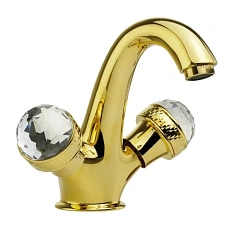Смеситель для раковины Migliore Axo Swarovski золото