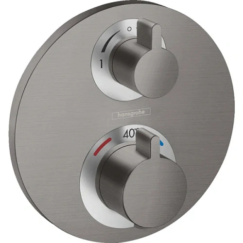 Смеситель для душа Hansgrohe Ecostat S шлифованный черный хром - фото 4