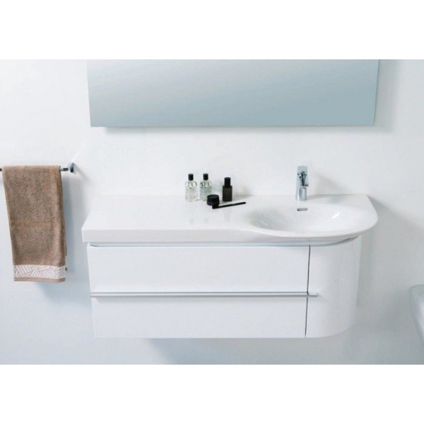 Раковина Laufen Palace 120 см асимметричная 8.1670.5.000.104.1 (детальная фотография), подвесные, пристенные