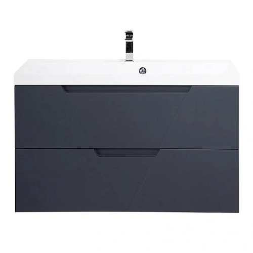 Тумба под раковину подвесная BelBagno Vittoria 100 см grigio opaco - фото 6