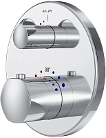 Смеситель для душа AM.PM Gem с термостатом монтируемый в стену, хром