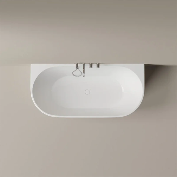 Aкриловая ванна Sancos Labo FB22, 170 х 80 см, пристенная, белый (детальная фотография), приставные